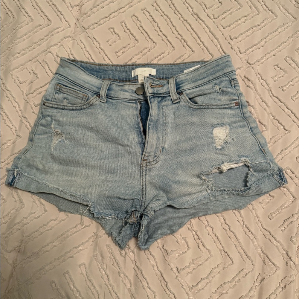 Mid Rise Jean Shorts (with front and pack pockets)
